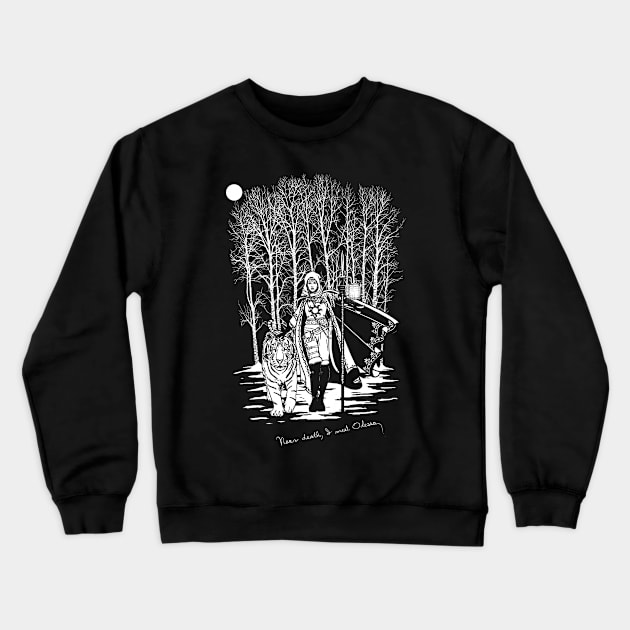 "Near Death, I Meet Odessa..." Crewneck Sweatshirt by WorkOfArtStudios